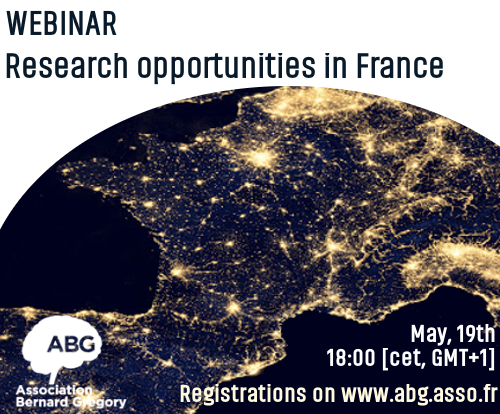 Webinar (in English) on research opportunities in France