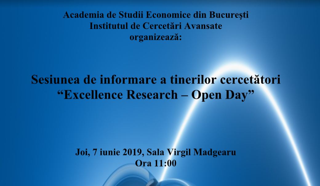 7 iunie “Excellence Research – Open Day”