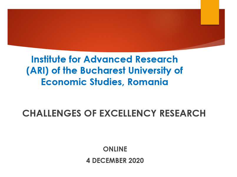 CHALLENGES OF EXCELLENCY RESEARCH – 4 dec. 2020