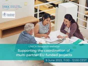 UNICA – Research Webinar – Supporting the coordination of multi-partner EU-funded projects